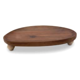 Wood Serving Tray - Irregular Oval Shape - view 4