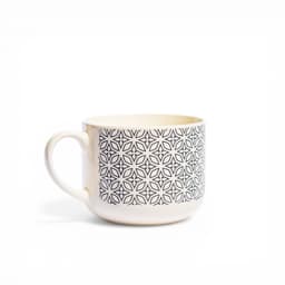 Ceramic Mug with Geometric Pattern - view 1