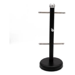 Metal Mug Holder Stand - Black with 6 Hooks - view 3