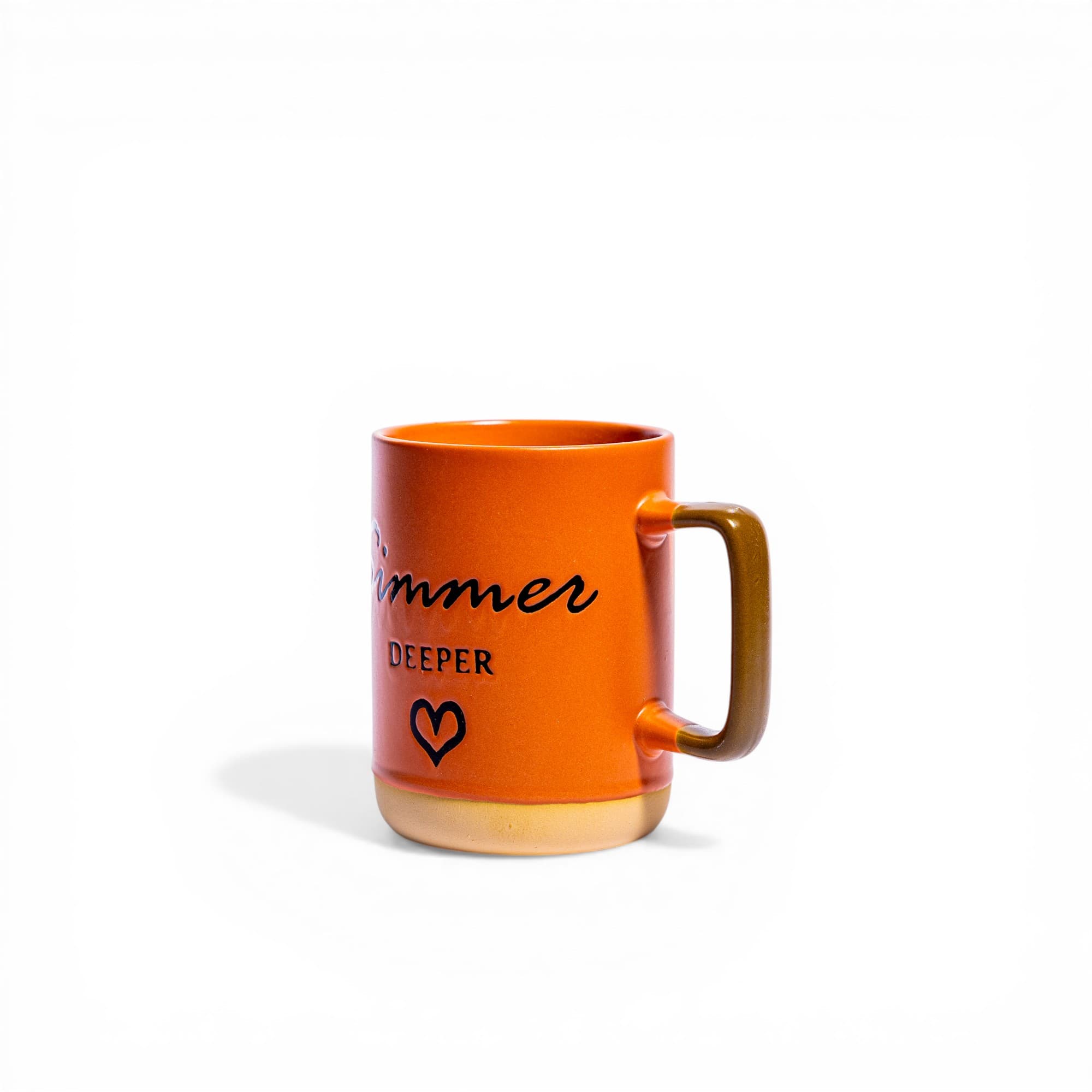 Ceramic Mug Orange & Brown - 'Deeper' Design