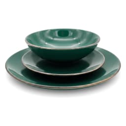 Dinnerware Set 18 Pieces - Dark Green porcelain - view 5