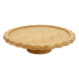 Natural Bamboo coaster- Biscuit Design - view 3