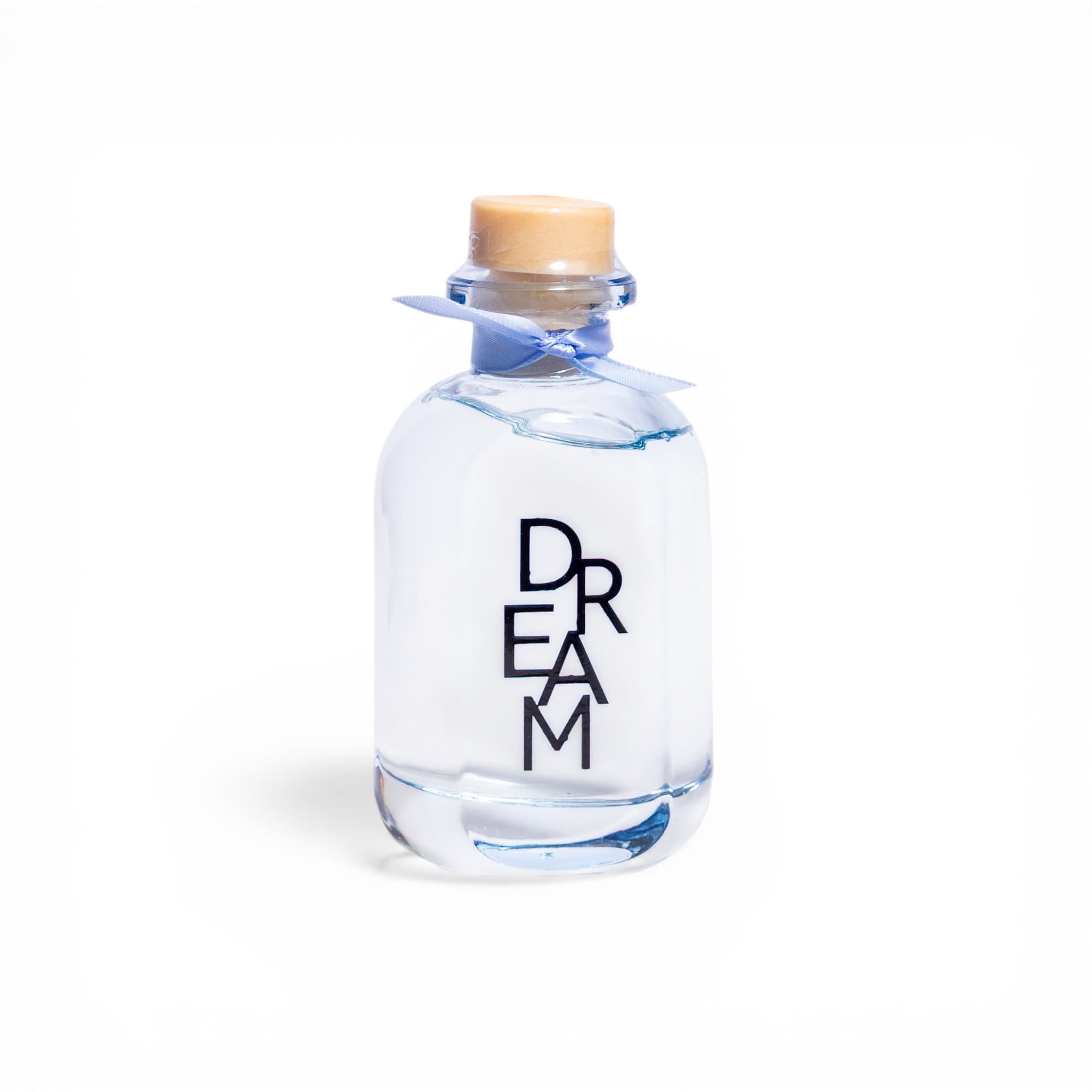 Clear Glass Decorative Bottle with Cork - Dream Print