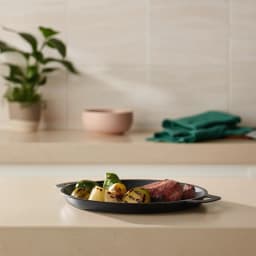 Black Granite Serving Pan with Handles - view 5