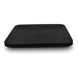 Set of 3 Black Plastic Rectangular Plates - view 4