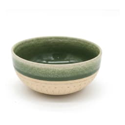 Porcelain Bowl - Navy & Green - view 5