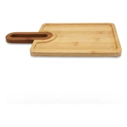 Bamboo Wood Board with Handle - Natural - view 3