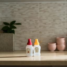 Mini Plastic Squeeze Sauce Bottles - Ketchup & Dressing Set of 2 - view 1