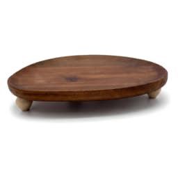Wood Serving Tray - Irregular Oval Shape - view 3