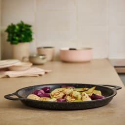 Black Granite Serving Pan with Handles - view 1
