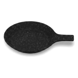 Granite Serving Dish with Handle - Black Speckled - view 2