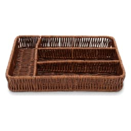 Khous Organizer Tray - Dark Brown, 4 Compartments - view 2