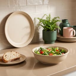 Levante 18 Pieces Porcelain Dinner Set - Beige - view 3