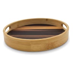 Wood Serving Tray Set - 4 Pieces, Natural Tones - view 3