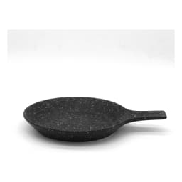 Granite Serving Dish with Handle - Black Speckled - view 3