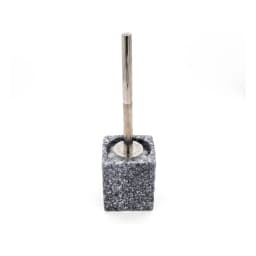 Ceramic Toilet Brush with Stainless Steel Handle - Grey - view 2
