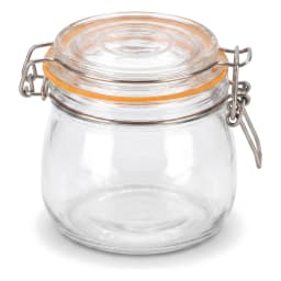 Glass Storage Jar with Clip Top Lid - Clear - view 3