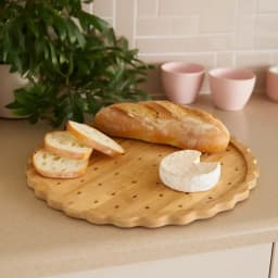 Bamboo Coaster - Biscuit Shape - Natural Wood - view 1