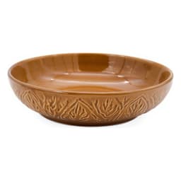 Brown porcelain Dinnerware Set 24Pcs - Embossed Design - view 4