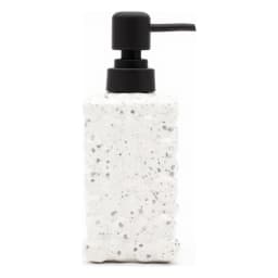 Glass Soap Dispenser - White Speckled with Black Pump - view 2