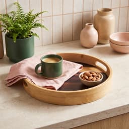 Wood Serving Tray Set - 4 Pieces, Natural Tones - view 1