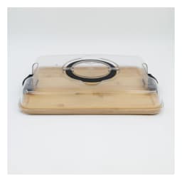 Wood Serving Tray with Acrylic Cover - view 3