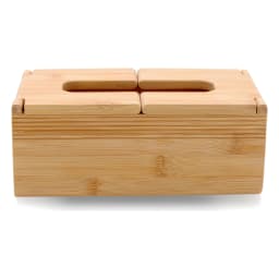 Wood Tissue Box Cover - Natural Light Brown - view 2