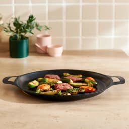 Cast Iron Grill Pan - Black Round - view 1