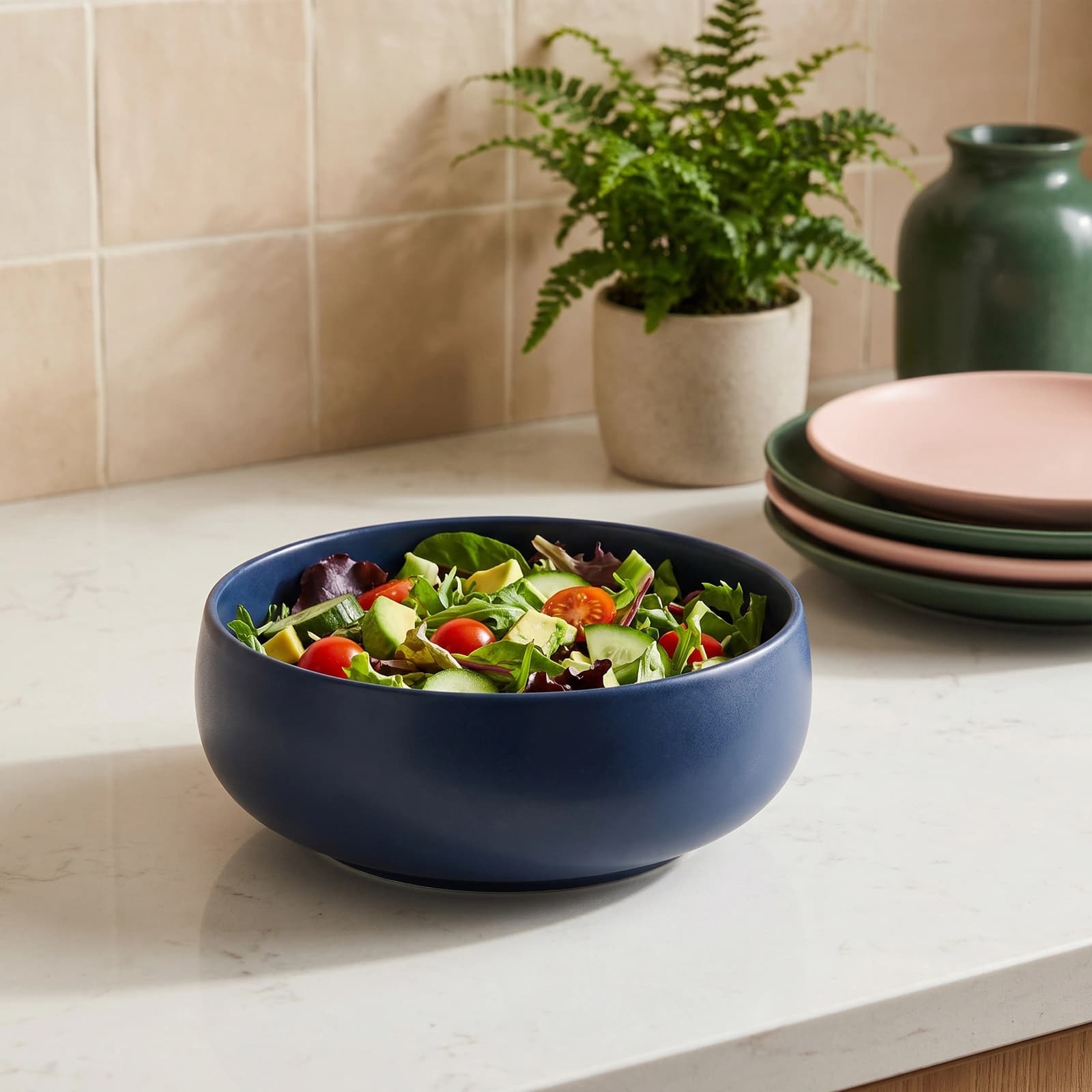 Porcelain Bowl - Dark Blue