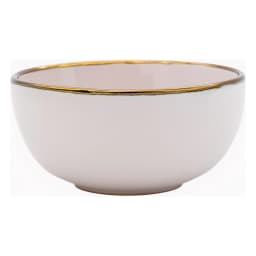 porcelain Dinnerware Set 24 Pcs - Cream with Gold Rim - view 4