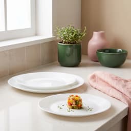 Luminarc Glass Dinnerware Set 18 Pieces - White - view 3