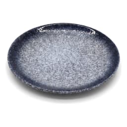 Glass Plate - Speckled Blue & White Design - view 2