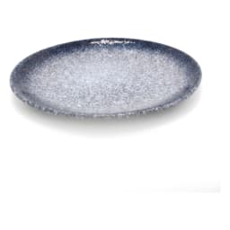 Glass Plate - Speckled Blue & White Design - view 3