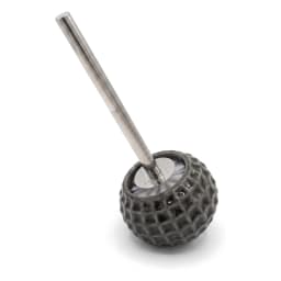 Ceramic Toilet Brush - Dark Grey, Stainless Steel Handl - view 3