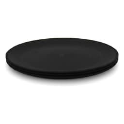 Black Matte Ceramic Dinner Plate Set - 3 Pcs - view 4
