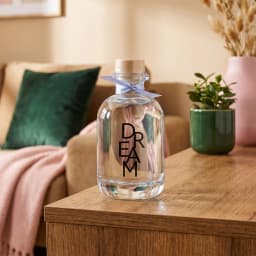 Clear Glass Decorative Bottle with Cork - Dream - view 1