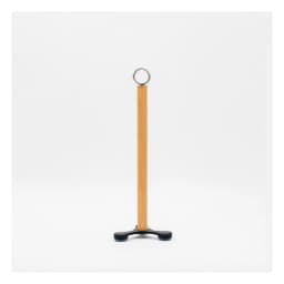 Wood & Metal Paper Towel Holder - Black Base - view 2