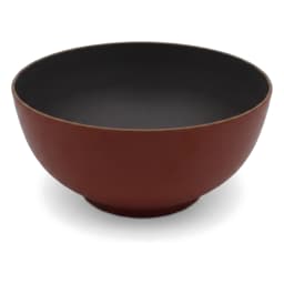 Melamine Bowl - Reddish-Brown & Black - view 3