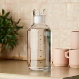 Clear Acrylic Water Bottle with Time Marker - view 1