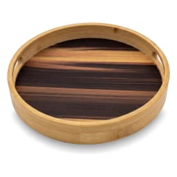 Wood Serving Tray Set - 4 Pieces, Natural Tones - view 2