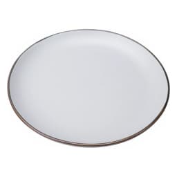 porcelain Dinnerware Set 24 Pcs - Cream with Gold Rim - view 3