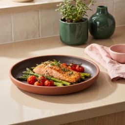 Melamine Plate - Black & Brown - view 1