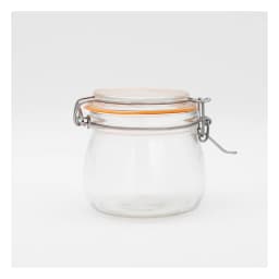 Glass Storage Jar with Clip Top Lid - Clear - view 2