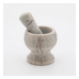 Marble Mortar and Pestle Set - Grey Stone - view 2