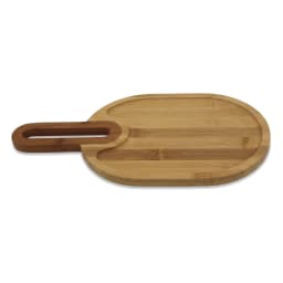 Bamboo Wood Board with Handle - view 2