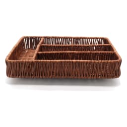 Khous Organizer Tray - Dark Brown, 4 Compartments - view 3