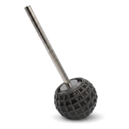Ceramic Toilet Brush - Dark Grey, Stainless Steel Handl - view 2