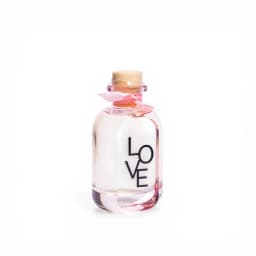 Decorative Glass Diffuser Bottle - Love Design Pink - view 2
