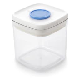 Plastic Food Storage Container - Clear with Cream Lid - view 2