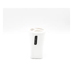 6 Piece Bathroom Accessories Set - White Plastic - view 4